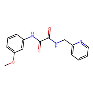 N-(3-methoxyphenyl)-N'-(pyridin-2-ylmethyl)ethanediamide structure