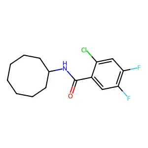 2-氯-N-环辛基-4,5-二氟苯甲酰胺 structure