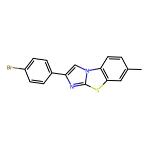 2-(4-Bromophenyl)-7-methylimidazo[2,1-b][1,3]benzothiazole structure