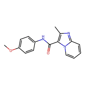 N-(4-methoxyphenyl)-2-methylimidazo[1,2-a]pyridine-3-carboxamide structure