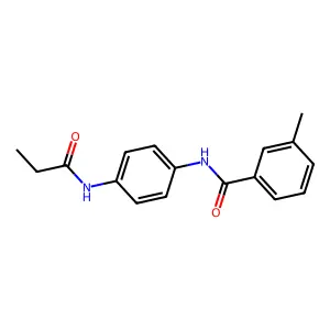 3-甲基-N-[4-(丙酰氨基)苯基]苯甲酰胺 structure