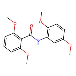 N-(2,5-dimethoxyphenyl)-2,6-dimethoxybenzamide structure