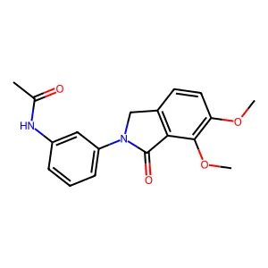 N-[3-(4,5-dimethoxy-3-oxo-1H-isoindol-2-yl)phenyl]acetamide structure