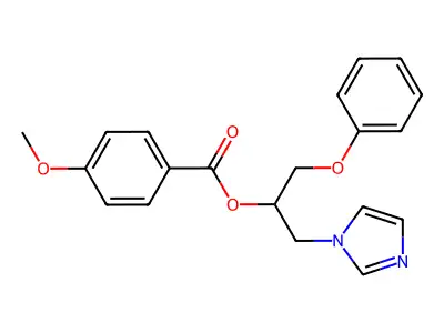 1-(1H-Imidazol-1-yl)-3-phenoxypropan-2-yl 4-methoxybenzoate structure