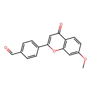 4-(7-methoxy-4-oxo-4H-chromen-2-yl)benzaldehyde structure