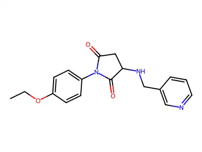 1-(4-Ethoxyphenyl)-3-(pyridin-3-ylmethylamino)pyrrolidine-2,5-dione structure