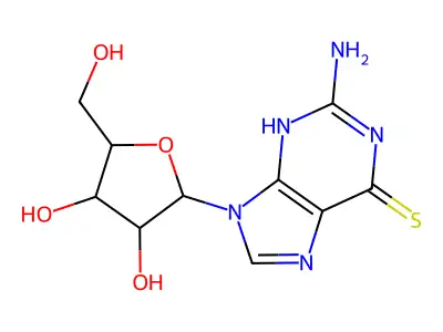 Thioguanosine structure