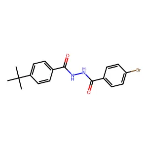 4-bromo-N'-(4-tert-butylbenzoyl)benzohydrazide structure