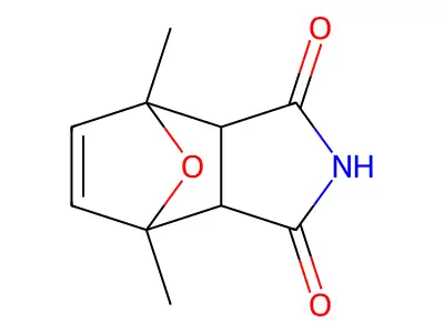 1,7-Dimethyl-10-oxa-4-azatricyclo[5.2.1.0,2,6]dec-8-ene-3,5-dione structure