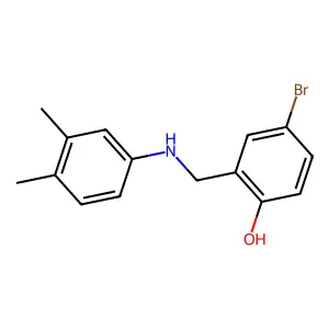 4-Bromo-2-[(3,4-dimethylanilino)methyl]phenol structure