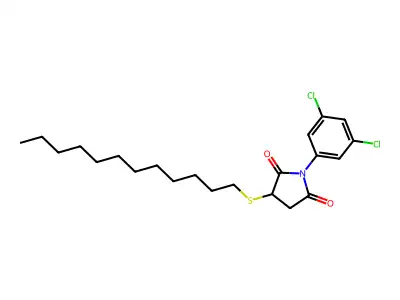 1-(3,5-dichlorophenyl)-3-(dodecylsulfanyl)dihydro-1H-pyrrole-2,5-dione structure