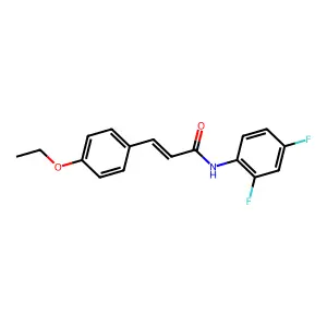 N-(2,4-difluorophenyl)-3-(4-ethoxyphenyl)prop-2-enamide structure