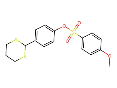 4-(1,3-Dithian-2-yl)phenyl 4-methoxybenzene-1-sulfonate structure