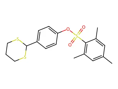 4-(1,3-Dithian-2-yl)phenyl 2,4,6-trimethylbenzenesulfonate structure