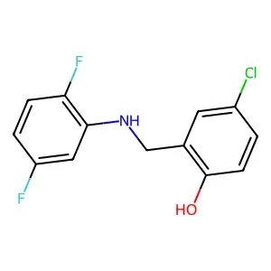 4-Chloro-2-{[(2,5-difluorophenyl)amino]methyl}phenol structure