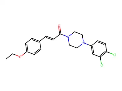 1-[4-(3,4-Dichlorophenyl)piperazin-1-yl]-3-(4-ethoxyphenyl)prop-2-en-1-one structure