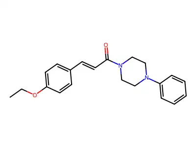 3-(4-Ethoxyphenyl)-1-(4-phenylpiperazin-1-yl)prop-2-en-1-one structure