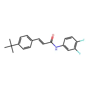 3-(4-tert-butylphenyl)-N-(3,4-difluorophenyl)prop-2-enamide structure