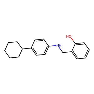 2-{[(4-Cyclohexylphenyl)amino]methyl}phenol structure