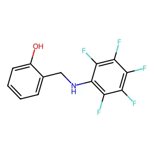 2-{[(2,3,4,5,6-Pentafluorophenyl)amino]methyl}phenol structure