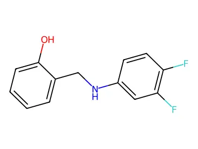 2-{[(3,4-Difluorophenyl)amino]methyl}phenol structure