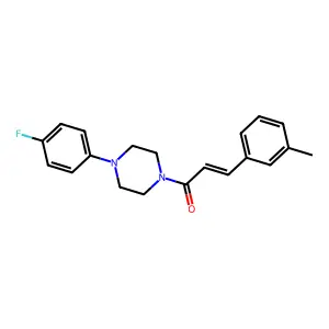 1-[4-(4-Fluorophenyl)piperazin-1-yl]-3-(3-methylphenyl)prop-2-en-1-one structure