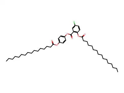 4-(Palmitoyloxy)phenyl 5-chloro-2-(palmitoyloxy)benzoate structure