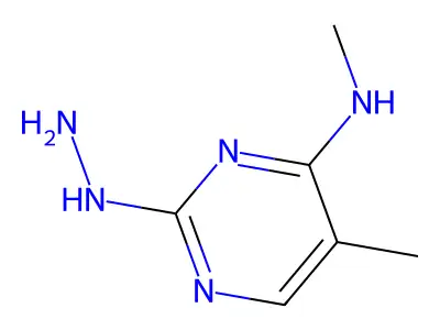 2-hydrazinyl-N,5-dimethylpyrimidin-4-amine structure