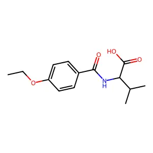 (2S)-2-[(4-ethoxybenzoyl)amino]-3-methylbutanoic acid structure