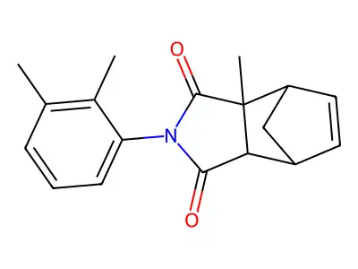 2-(2,3-dimethylphenyl)-3a-methyl-3a,4,7,7a-tetrahydro-1H-4,7-methanoisoindole-1,3(2H)-dione structure