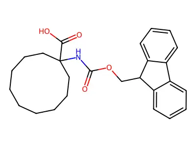 1-(9H-fluoren-9-ylmethoxycarbonylamino)cyclodecane-1-carboxylic Acid structure