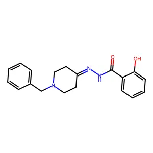 N'-(1-Benzyl-4-piperidinylidene)-2-hydroxybenzohydrazide structure