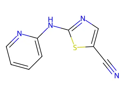 2-(Pyridin-2-ylamino)-thiazole-5-carbonitrile structure