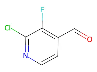 2-Chloro-3-fluoro-4-formylpyridine structure