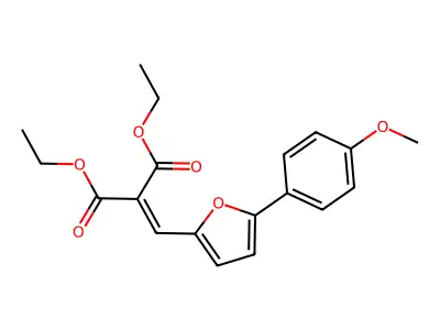 Diethyl {[5-(4-methoxyphenyl)-2-furyl]methylene}malonate structure