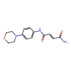 (E)-N'-(4-morpholin-4-ylphenyl)but-2-enediamide structure