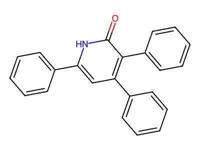3,4,6-triphenyl-1H-pyridin-2-one structure