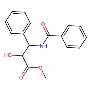 N-Benzoyl-3-phenylisoserine, (2R,3S)- structure
