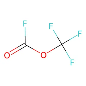 Carbonofluoridic acid, trifluoromethyl ester structure