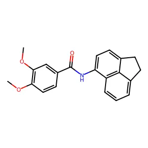 N-(1,2-dihydroacenaphthylen-5-yl)-3,4-dimethoxybenzamide structure