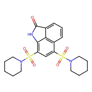 6,8-Bis-(piperidine-1-sulfonyl)-1H-benzo[cd]indol-2-one structure