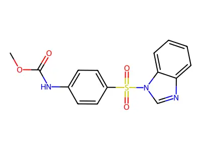 methyl N-[4-(1H-1,3-benzodiazole-1-sulfonyl)phenyl]carbamate structure