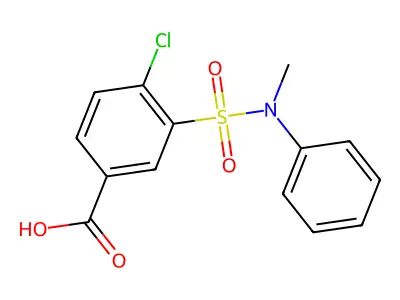 4-Chloro-3-[methyl(phenyl)sulfamoyl]benzoic acid structure