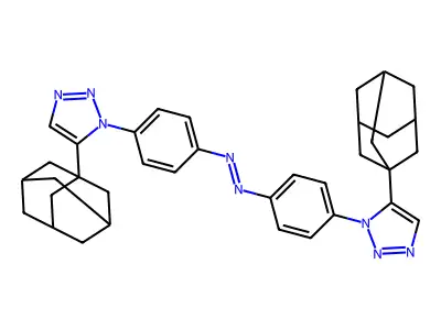 Bis[4-[5-(1-adamantyl)triazol-1-yl]phenyl]diazene structure