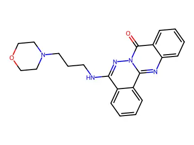 5-(3-Morpholin-4-ylpropylamino)quinazolino[2,3-a]phthalazin-8-one structure