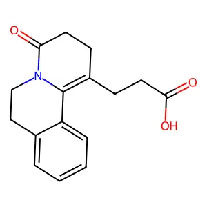 3-(4-oxo-3,4,6,7-tetrahydro-2H-pyrido[2,1-a]isoquinolin-1-yl)propanoic acid structure
