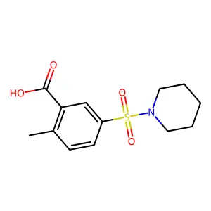 2-Methyl-5-(piperidine-1-sulfonyl)benzoic acid structure