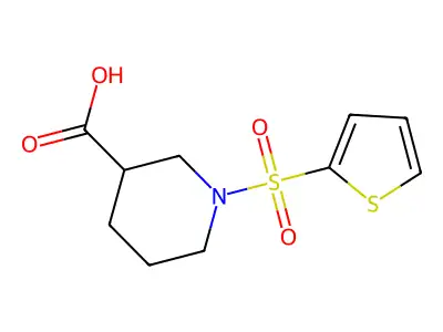 1-(Thiophene-2-sulfonyl)-piperidine-3-carboxylic acid structure