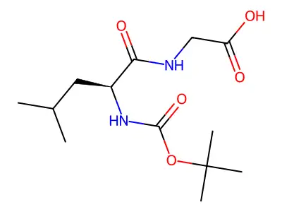 BOC-LEU-GLY-OH structure