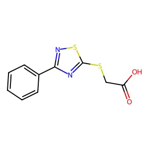Acetic acid, (3-phenyl-1,2,4-thiadiazol-5-yl)thio- structure